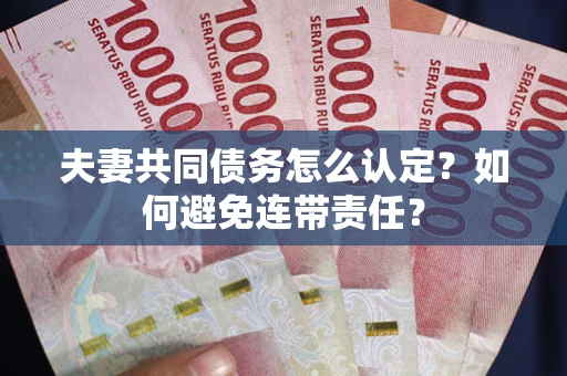 北京夫妻共同债务怎么认定？如何避免连带责任？