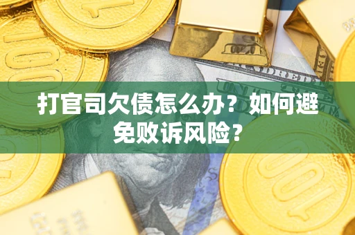 北京打官司欠债怎么办？如何避免败诉风险？