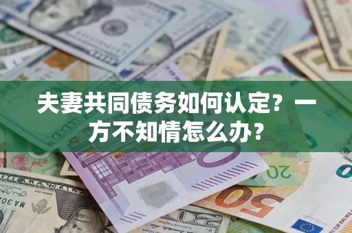 北京夫妻共同债务如何认定？一方不知情怎么办？