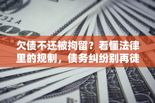 北京欠债不还被拘留？看懂法律里的规制，债务纠纷别再徒劳奔波