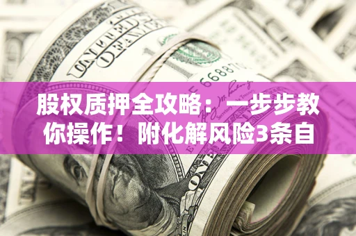 北京股权质押全攻略：一步步教你操作！附化解风险3条自救法则