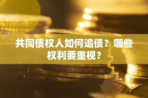 北京共同债权人如何追债？哪些权利要重视？